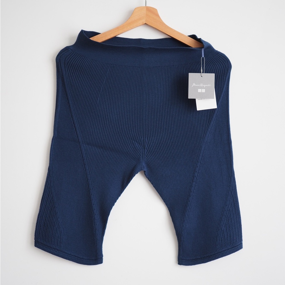 Mame kurogouchi 3D knit ribbed high rise Uniqlo active shorts activewear